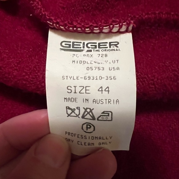 Vintage Geiger Collection Made in Austria Button Front Pure Wool Jacket - Picture 14 of 16